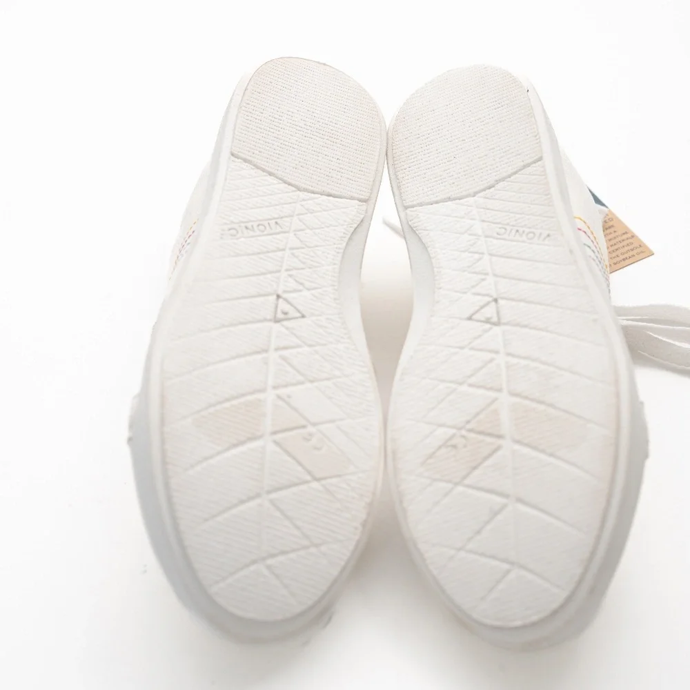 Vionic Beach‎ Stinson White Canvas Lace Up Sneakers